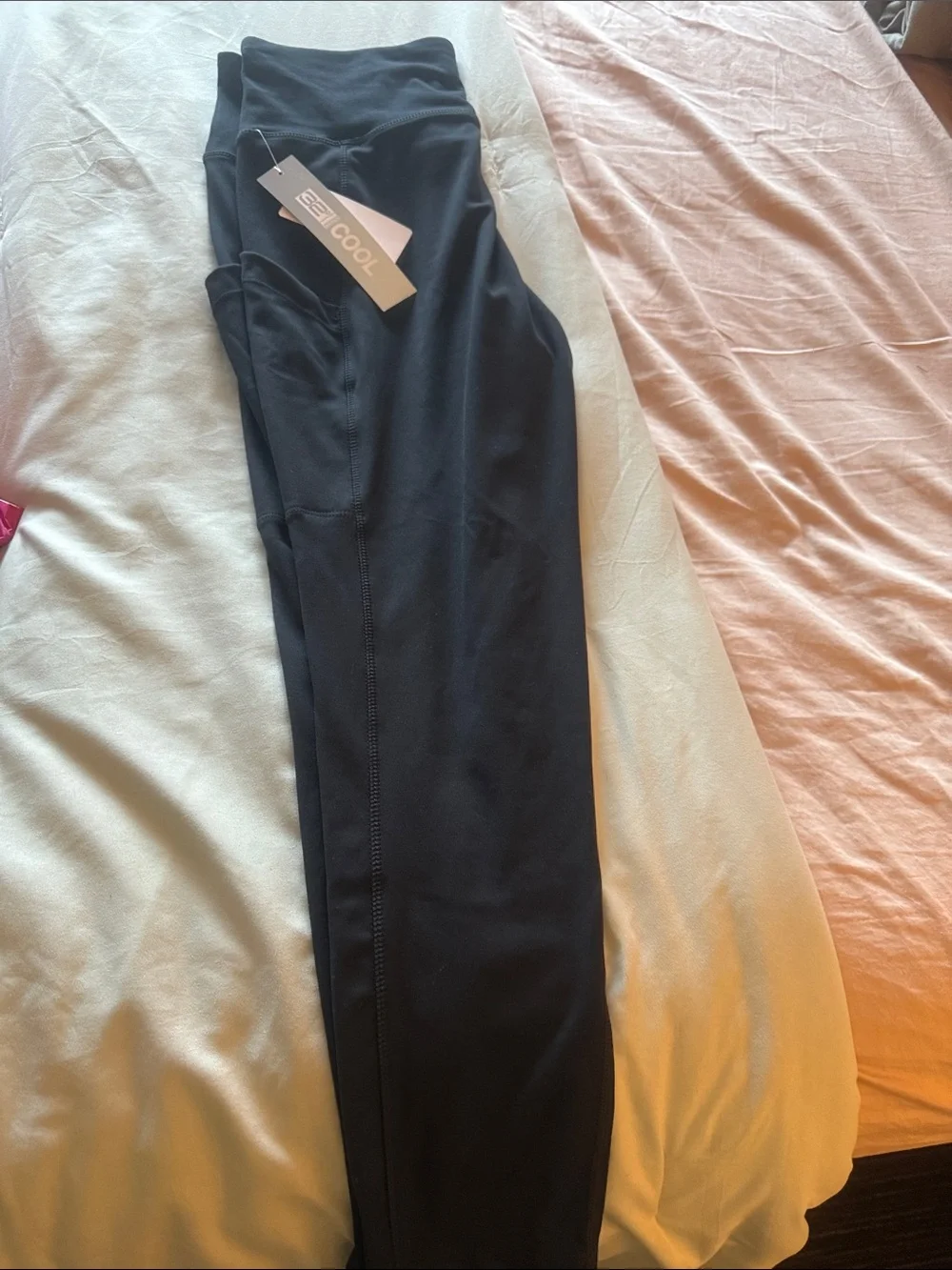 Women’s Black Leggings with Side Pocket by BCG
